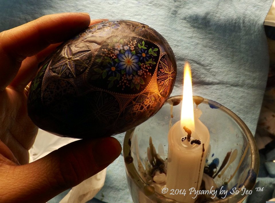WIP Ukrainian Easter Egg Batik Art Pysanky By So Jeo